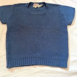 Nicole Miller Blue Crew Neck Sweater